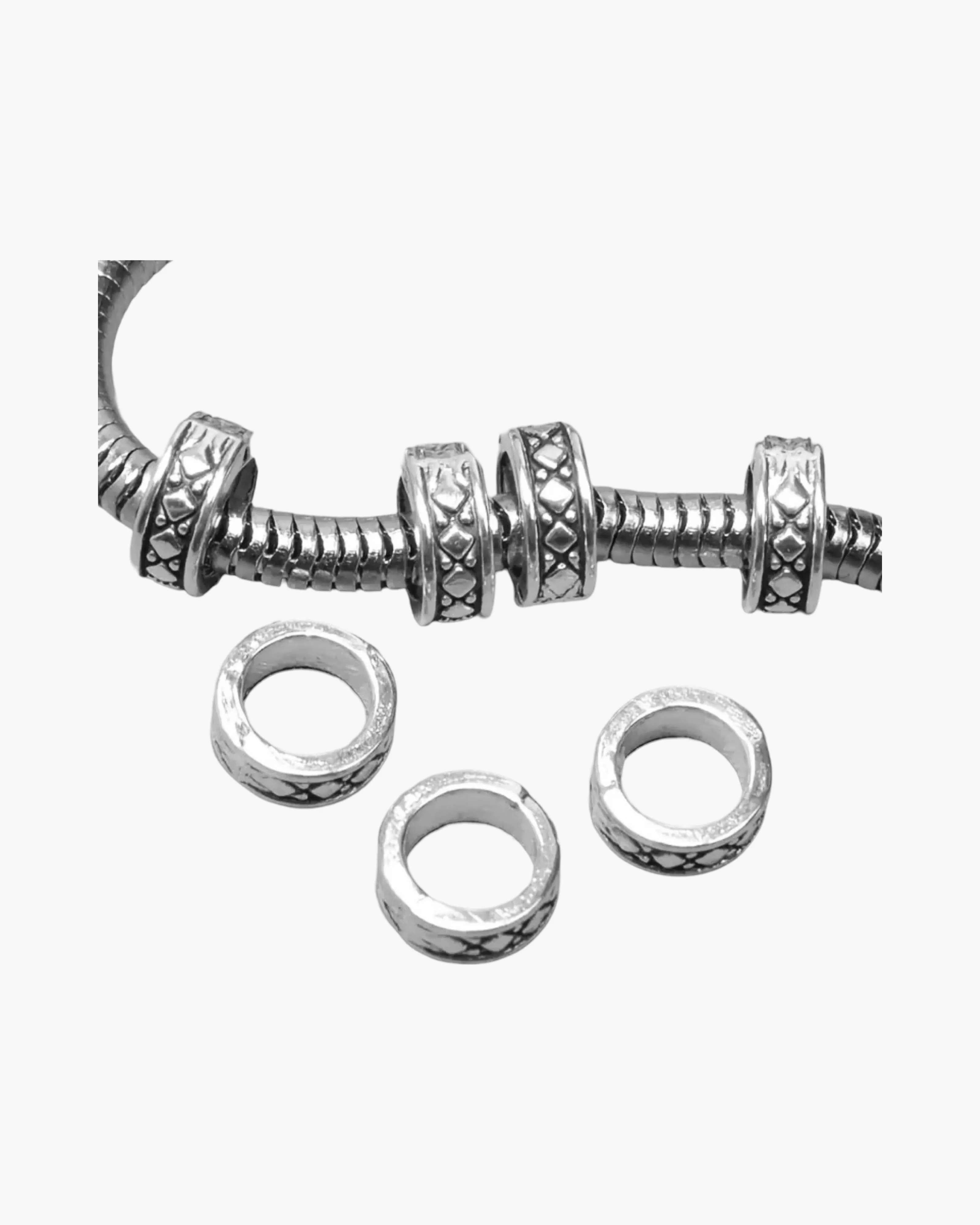 3 Metallic Beads Hat Accessories