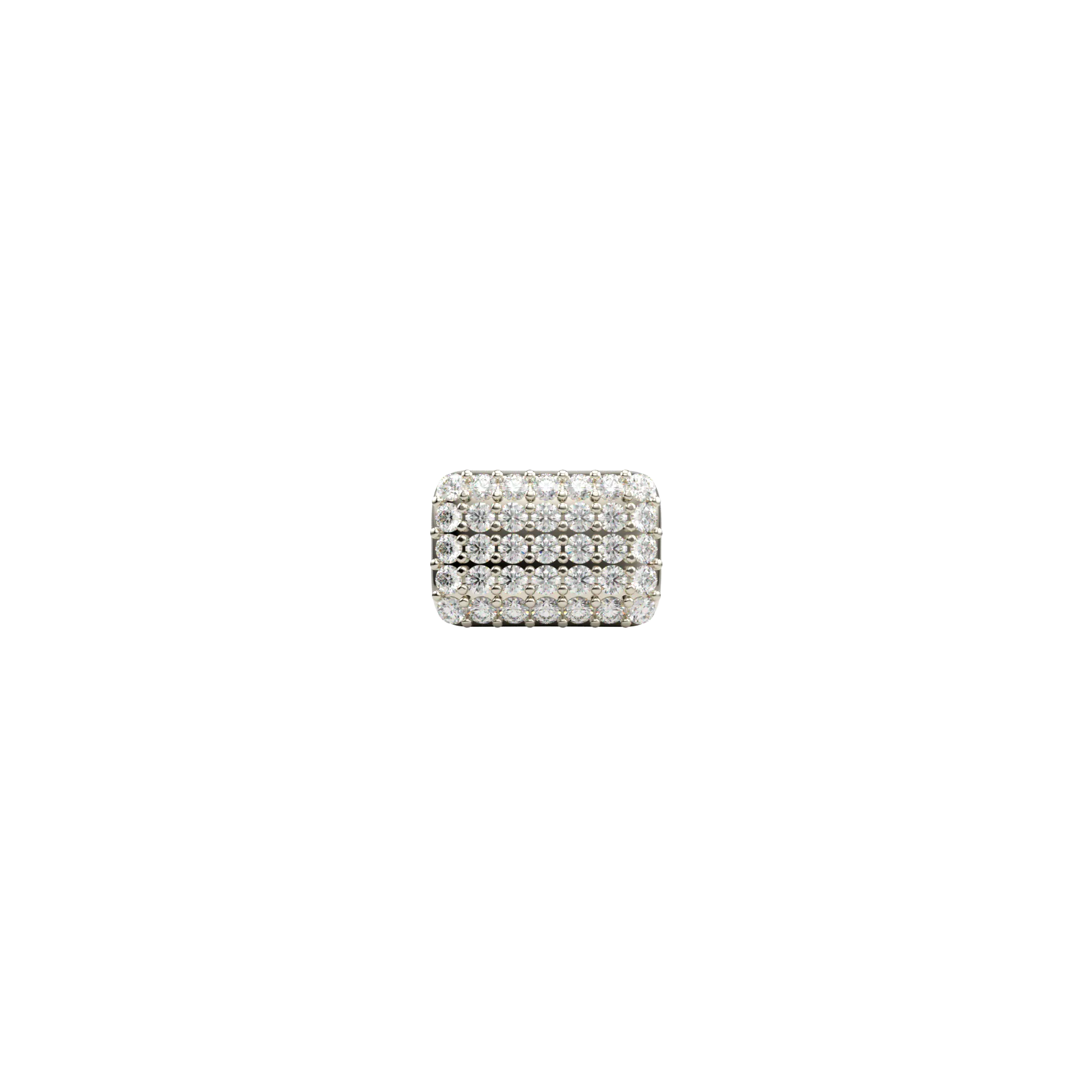 PAVE SKINNY PILLOW CHARM(WHITE)